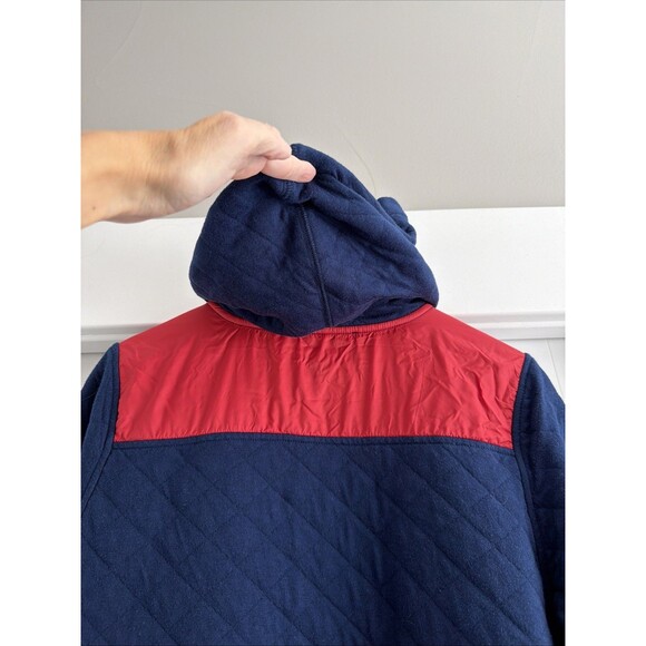 VINEYARD VINES Quilted Hoodie Youth XL 18 Whale Red Blue - Picture 5 of 6